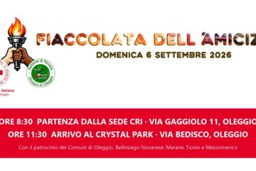 Fiaccolata dell'Amicizia CRI - Alpini, domenica 6 settembre 2026: banner per la homepage